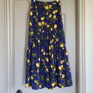 Gianni Bini Lemon Maxi Skirt Size Small
